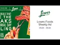 Lowes Foods Weekly Ad -