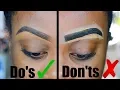 Eyebrow Do s Don ts