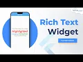 Rich Text Widget Tutorial in Flutter Hindi
