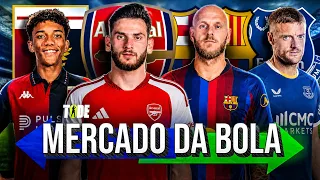 ARSENAL QUER KVARA l BARCELONA VAI POR DIMARCO l ROBINHO JR NO GENOA l EVERTON QUER VARDY
