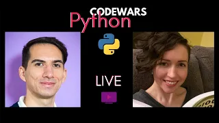 Livestream Solving Codewars Challenges in Python with guest Daniel Lomelino