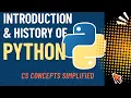 History and Introduction of Python Lecture for Beginners