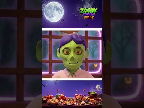Papa Zombie Wants Apple Pie #shorts #halloweensongs #hooplakidz
