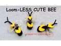 NEW Rainbow Loom-LESS CUTE BEE EASY Charm Tutorials by Crafty Ladybug How to DIY