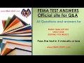 FEMA TEST ANSWERS site courses