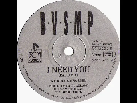 Download MP3 BVSMP - I need you (Radio mix)