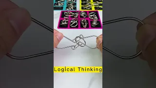 Easy way to solve the circle metal puzzle
