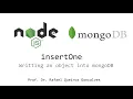 Node js and mongoDb - Inserting an Object
