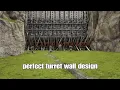 ARK how to build the best turret wall