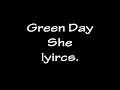 Green Day She Lyrics