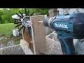 DIY cordless Chicken plucker in action