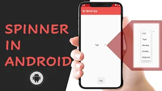 Spinner In Android Android Studio Tutorial For Beginners