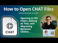 How to Open CHAT Files IRC Chat Configuration