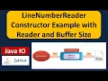 LineNumberReader Constructor Example with Reader and Buffer Size Java IO Java Tutorial