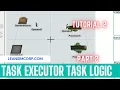 Operator Logic Task Sequence Flexsim Tutorials Task Executor Process flow Part transfer - 02
