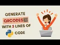 How to Create QR Codes Using Python in hindi Python QR Code Generator Tutorial in hindi