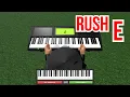 rush e but its actually EASY Roblox Piano Sheets