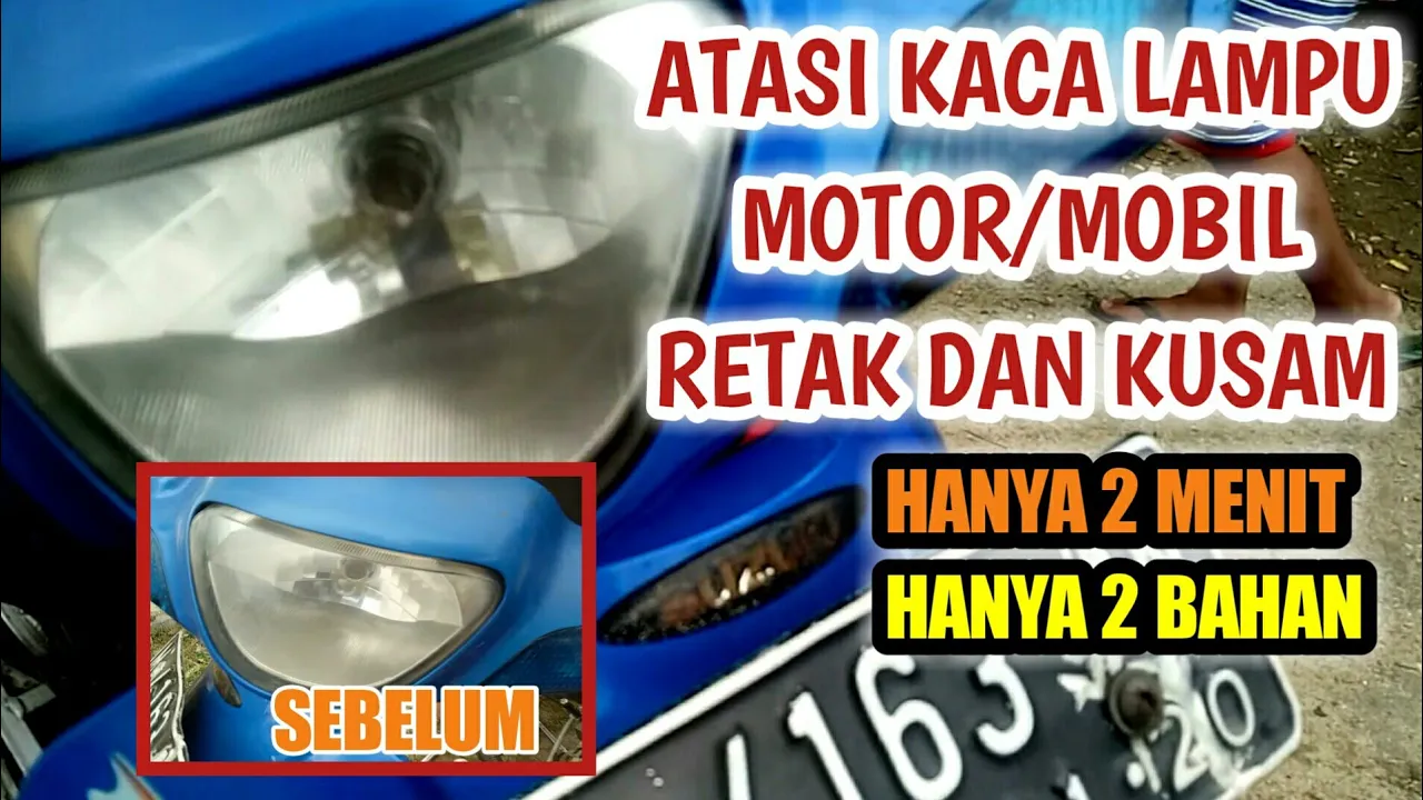 Cara mencerahkan mika lampu yang menguning