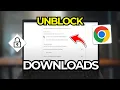 How To Unblock Downloads In Google Chrome Tutorial 2026