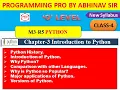 Python Language M3-R5 Class 4 Chapter 3 O Level programmingpro Introduction to Python