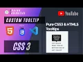 Make Custom Tooltip in CSS with transition effects 2021 Advanced CSS get Source Code