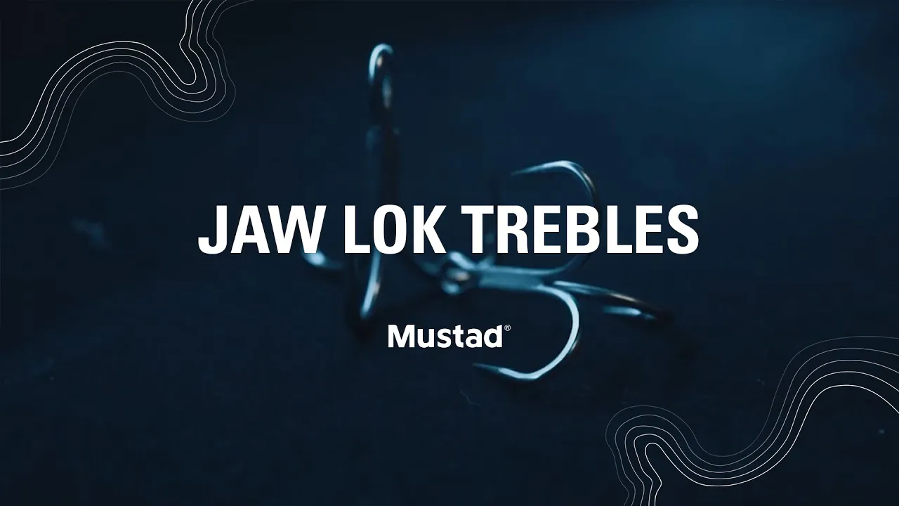 Mustad Jaw Lok 4X Strong Inline Treble Hook