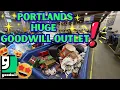 HUGE CHAOTIC Portland Goodwill OUTLET Thrift With ME Digging through 100 s of BINS HAUL