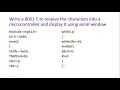 Serial communication receiving using 8051 C