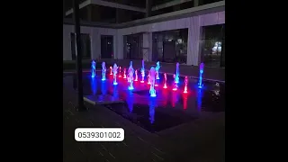 نوافير تفاعلية وراقصة 