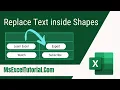 How to Find and Replace Text in Shapes in Excel