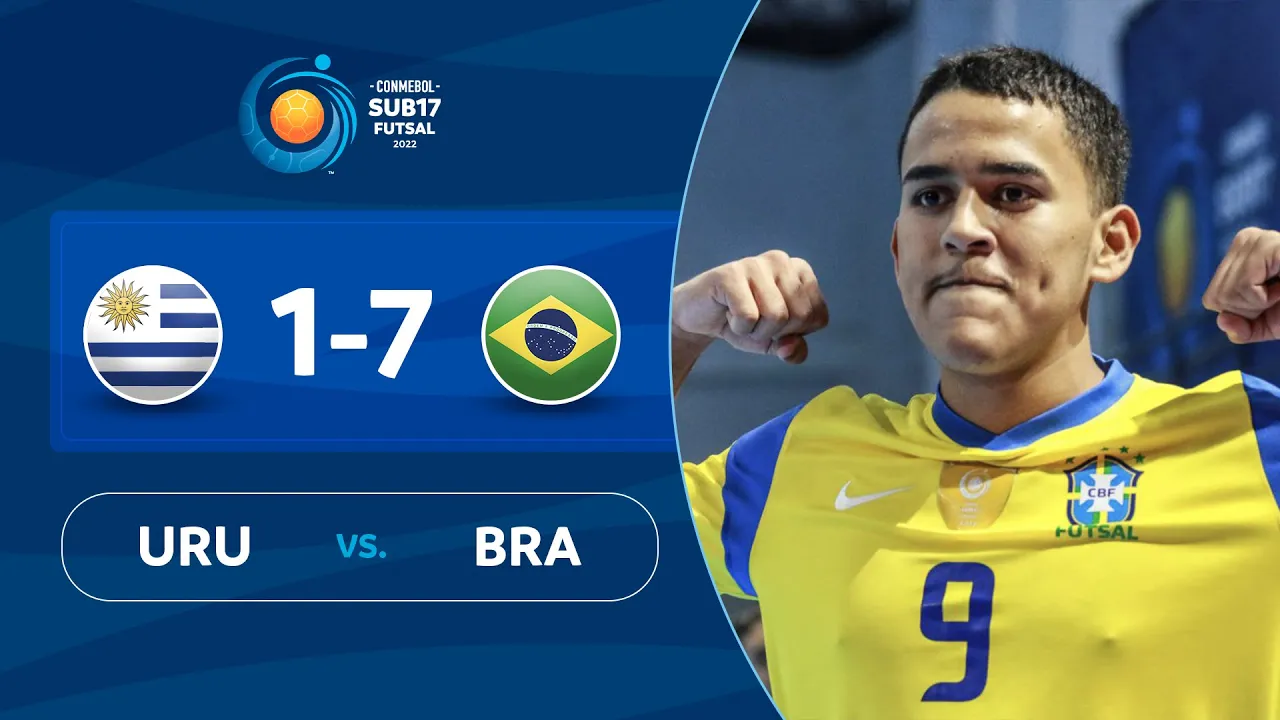 URUGUAY vs. BRASIL [1-7] | RESUMEN | CONMEBOL #Sub17FS 2022