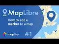 MapLibre Map with a marker using JavaScript