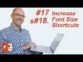 How to Increase Decrease Font Sizes in PowerPoint Keyboard Shortcuts