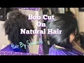 Bob cut on naturally curly hair salon cass hair by Shaunda