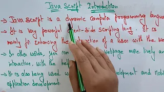 Javascript Introduction WT Web Technology Lec-24 Bhanu Priya