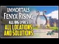 All Big Lyre Myth Challenges Locations and Solutions Immortals Fenyx Rising