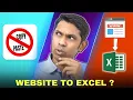 How to Extract Live data from Website to Excel using Power Query
