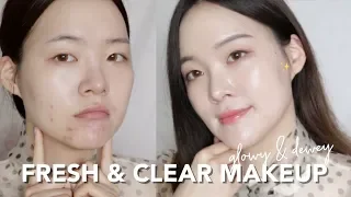✨처음으로 깐 달걀 피부 소리 들은 피부 표현!!! 꿀템 대방출!!!! | Fresh & Clear Base Makeup