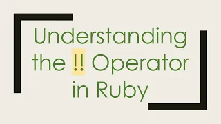 Understanding the Operator in Ruby