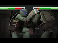LEONARDO VS RAPHAEL FIGHT SCENE WITH HELTHBARS 2012