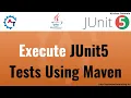 16 JUnit5 Basics - Execute JUnit5 Tests Using Maven How to run JUnit5 Tests Running JUnit5 Test