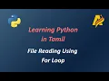 Python Series File Reading Using For Loop