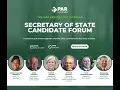 The PAR Perspective Secretary of State Candidate Forum