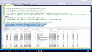 F2017 Database Essentials Week 6 - Part 1