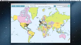 Demo of Curated Real Time Visualization of Twitter Data Built with Processing