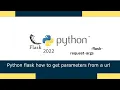 python flask how to get parameters from a url