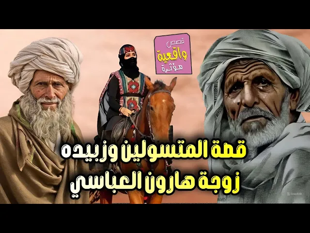 ⁣قصة زبيده زوجة هارون العباسي والمتسولين الاثنين ( المجاديه ) قصة حقيقية راقية بها حكمة ربانيه مذهله!