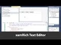 Getting Started with the xamRichText Editor