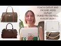 August 2025 Coach Outlet and Michael Kors Outlet Purse Haul