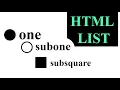 How to Add Dots White Dots AND Black Squares to HTML LISTS